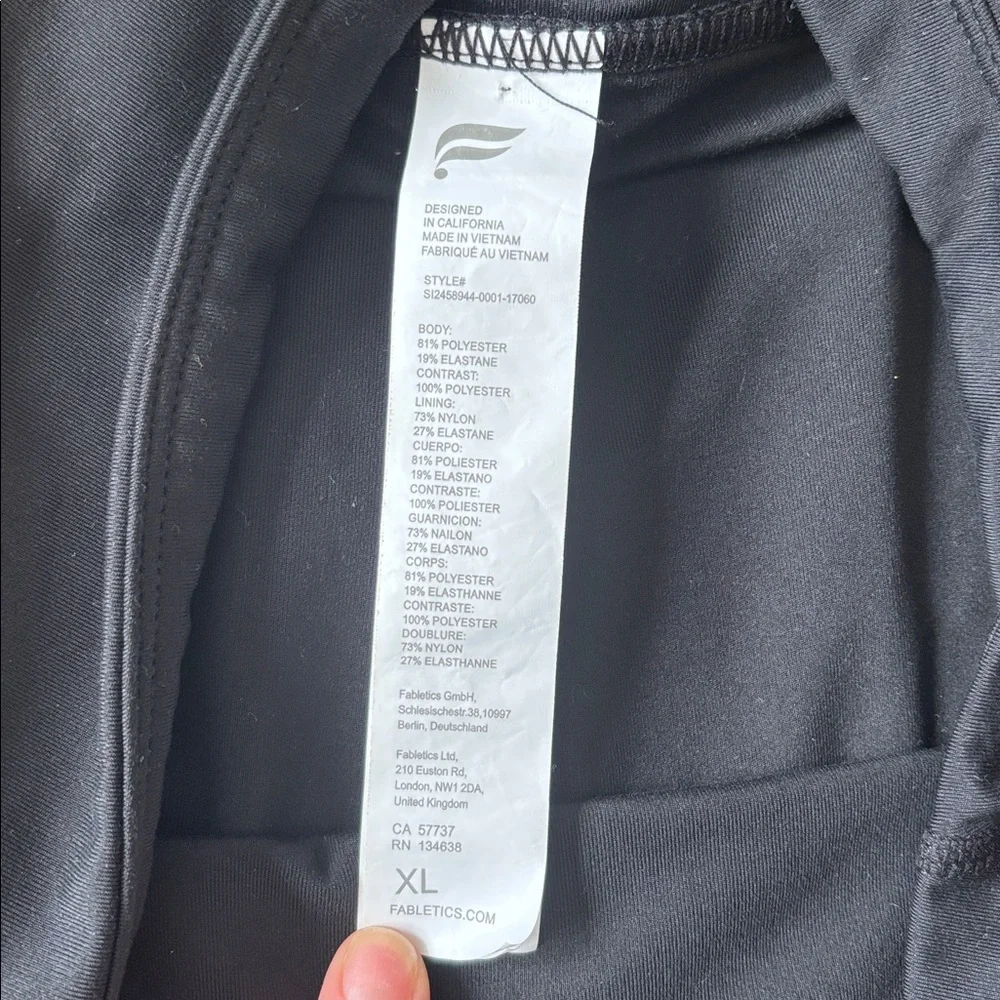 Fabletics Black Mini Pleated Skirt - Picture 4 of 4
